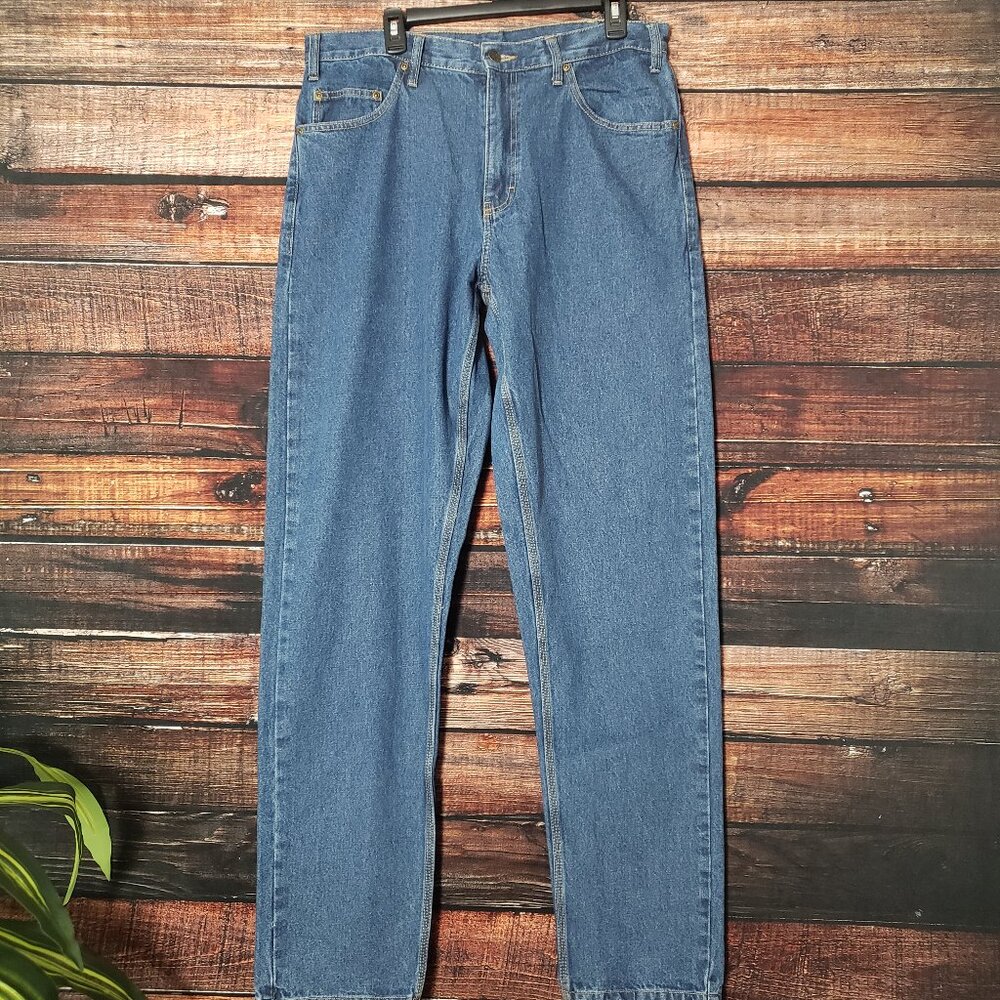 Berne Jeans 36X36 Heritage 5 Pocket Medium Blue Cotton Denim NWOT